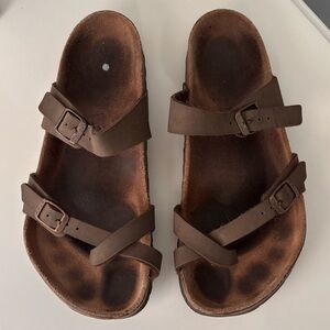 Birkenstock Women’s Brown Leather Sandals